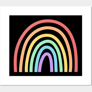 Bright Rainbow Posters and Art